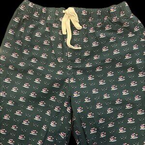 Vineyard Vines Men's Lounge Pants Hockey Whale Green